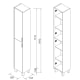 Columna de baño Contessa Salgar croquis 2
