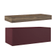 Meuble de salle de bains avec plan de toilette en bois de 10 cm de hauteur couleur Valenti avec caisson Nomad Visobath principal 9