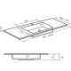 Lavabo encastrado Ideal Bruntec croquis 2