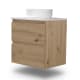 Nivo Bruntec petit meuble de salle de bain 2 tiroirs suspendu principal 2