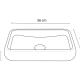 Lavabo de mármol natural Rubi Bruntec croquis 3