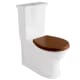 Inodoro compacto Olimpia Fossil Natura con tapa de madera principal 0