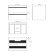 Conjunto de mueble de baño Candem Bruntec croquis 7