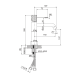 Grifo de lavabo Bless Imex croquis 42
