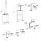 Conjunto de accesorios de baño Sintor Manillons Torrent croquis 6