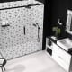 Receveurs de douche en résine décorée Design 3D Géométrique Bruntec environnement 1