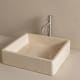 Lavabo de mármol natural Nilo Bruntec detalle 2