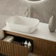 Meuble de salle de bain en bois massif avec plan de toilette Alpes 20 Bruntec détail 3