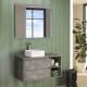 Meuble de salle de bains avec plan de toilette en bois Atlanta Bruntec environnement 5