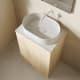 Meubles de salle de bains avec plan de toilette profondeur réduite Bassi Royo détail 17