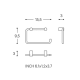 Porte-rouleau de toilette Logic Cosmic croquis 8