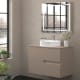 Meuble de salle de bains avec plan de toilette en pierre de couleur assortie Lia Bruntec Couleurs principal 5