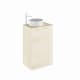 Mueble de baño Bassi Royo con encimera de madera  fondo reducido principal 7
