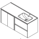 Conjunto mueble de baño Noja Salgar croquis 13