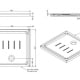 Plato de ducha de cerámica Waterline Unisan croquis 3