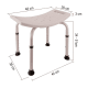 Banqueta de baño PMR Oxen croquis 4