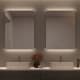 Miroir de salle de bains avec éclairage LED Casiopea Bruntec principal 1