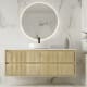 Mueble de baño madera maciza con encimera solid surface Alpes 19 Bruntec principal 0