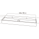 Lavabo de baño suspendido New Art and bath croquis 2