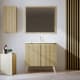 Ensemble de meubles de salle de bains en bois massif Alpes 14 Bruntec principal 0