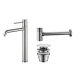 Pack Grifo de lavabo caño alto Monza Imex + Válvula click-clack + Sifón visto redondo principal 5