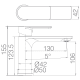 Grifo de lavabo Saona Imex croquis 2