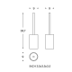 Escobillero de baño Architect S+ Cosmic croquis 21