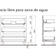 Conjunto mueble de baño Attila Salgar croquis 15