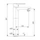 Grifo de lavabo Cassio GME croquis 9