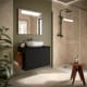 Meuble de salle de bains avec plan de toilette en bois Noja Salgar principal 3