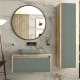 Meuble de salle de bains avec plan de toilette en bois Lambda Coycama principal 7