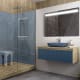 Meuble de salle de bains avec plan de toilette en bois Lambda Coycama principal 2