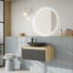 Meuble de salle de bains avec plan de toilette en bois Lambda Coycama environnement 19