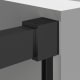 Paroi de douche profilé noir Elara Bruntec détail 1