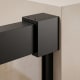 Paroi de douche profilé noir Elara Bruntec détail 1