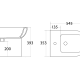 Pack inodoro + bidé Merlín Bruntec croquis 10