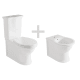 Pack inodoro compacto + bidé Olimpia Fossil Natura detalle 2