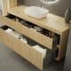 Mueble de baño moderno de madera maciza Alpes Bruntec detalle 6