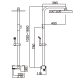 Conjunto de ducha Saona Imex croquis 2
