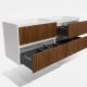 Ensemble de meubles de salle de bains Alpes 18 Bruntec détail 8
