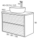 Conjunto mueble de baño Zenit Sanchis croquis 4