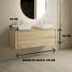Mueble de baño con encimera de madera maciza Laponia Bruntec croquis 3