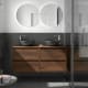 Meubles de salle de bains avec plan de toilette en bois Noja Salgar principal 7
