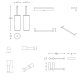 Conjunto de accesorios de baño Logic Cosmic croquis 12