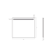 Miroir de salle de bain avec éclairage LED Tarim Bruntec croquis 5