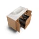 Mueble de baño madera maciza con encimera de solid surface Alpes 13 Bruntec detalle 4