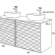 Conjunto mueble de baño Zenit Sanchis croquis 5