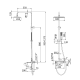 Conjunto de ducha y baño Toscana Imex croquis 10