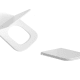 WC compacte Rimless Square Bruntec détail 2