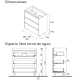 Conjunto mueble de baño Noja Salgar croquis 12
